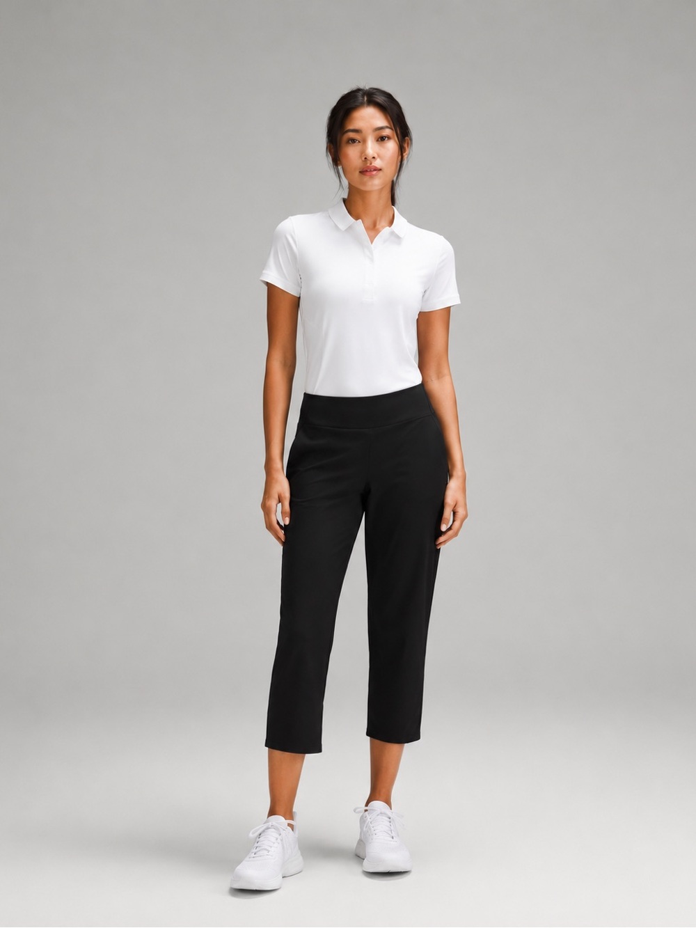 Lululemon Warpstreme Multi-Pocket Mid-Rise Golf Cropped Pant Black Size 6